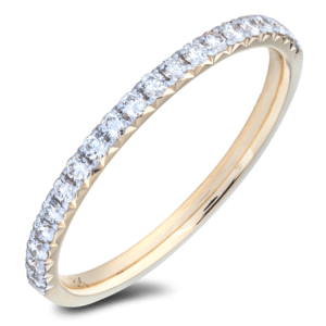 0.25 Carat TW Ladies Anniversary Ring in 18K Yellow Gold