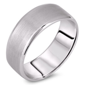 His & Her's 8MM Wedding Band Ring in Gold