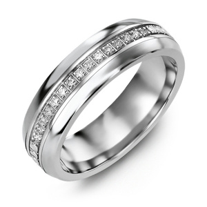 MADANI Men's & Women's Eternity Diamond 8.5mm Wedding Ring in 10K Gold