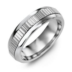 MADANI Men's & Women's Eternity Accents 6.5mm Wedding Band in 10K Gold