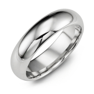 MADANI Men's Classic Polished Cobalt 7mm Wedding Ring