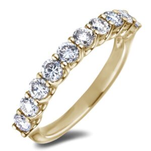 De Beers Forevermark Diamond Anniversary Ring in 18K Yellow Gold