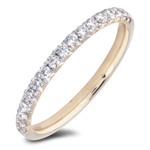 0.33 Carat TW Diamond Ladies Anniversary Ring in 18K Yellow Gold