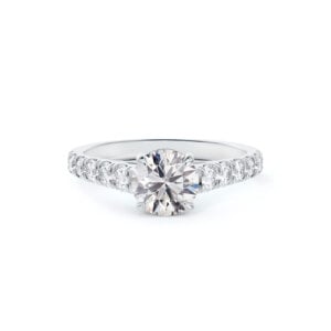 Platinum De Beers Forevermark Diamond Engagement Ring | 1.02 Carat TW
