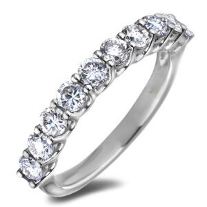 De Beers Forevermark Diamond Anniversary Ring in 18K White Gold