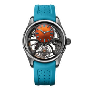 Pioneer Cylindrical Tourbillon Skeleton Spiced Aqua 3811-1203