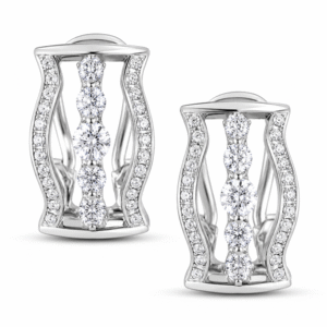 De Beers Forevermark Diamond Statement Hoop Earrings in 14K Yellow Gold
