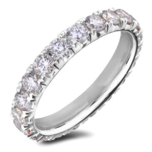 Diamond Classic Eternity Ring in 14K White Gold 1.77 Carat TW