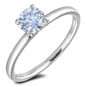 Canadian Diamond Solitaire Ring in White Gold | 0.30 Carat TW