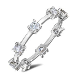 Round Brilliant Cut De Beers Forevermark Diamond Ring in Platinum