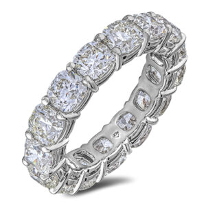Black Label De Beers Forevermark Ideal Cut Diamond Eternity Wedding Band Ring in 18K Yellow Gold | 7.90 Carat TW