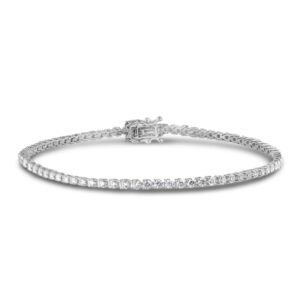 Diamond Classic Tennis Bracelet in 18K White Gold 2.54 Carat TW