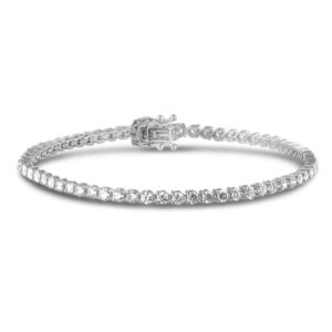 Diamond Classic Tennis Bracelet in 18K White Gold 3.25 Carat TW