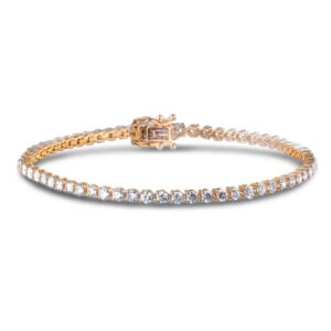 Diamond Classic Tennis Bracelet in 18K Yellow Gold 3.16 Carat TW