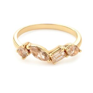 Canadian Desert Diamond Mosaic Anniversary Ring in Yellow Gold