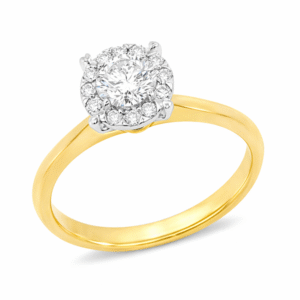 De Beers Forevermark Diamond Halo Ring in 18K Gold