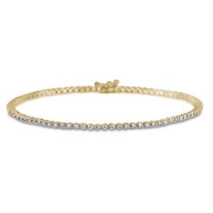 Canadian Diamond Tennis Bracelet in Yellow Gold | 0.75 Carat TW