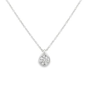De Beers Forevermark Black Label Diamond Pendant In 18K White Gold