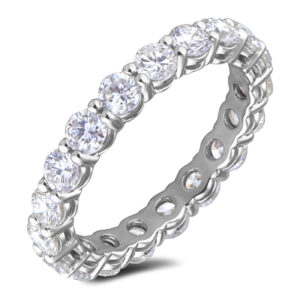 De Beers Forevermark Diamond Eternity Ring in 18K White Gold | 2.82 Carat TW