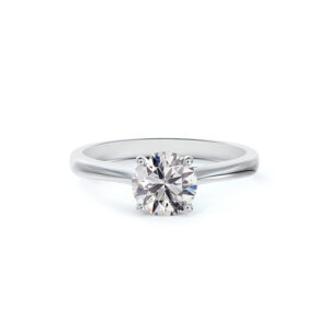 Black Label De Beers Forevermark Solitaire Diamond Engagement Ring in 14K White Gold 0.47 Carat