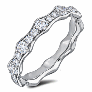 De Beers Forevermark Diamond Eternity Ring in 18K White Gold | 0.81 Carat TW