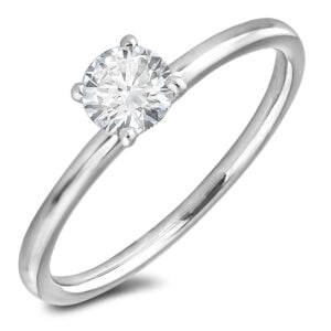 Canadian Solitaire Diamond Engagement Ring in Platinum 0.65 Carat