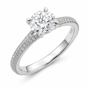 De Beers Forevermark Diamond Engagement Ring in Platinum 0.92 Carat TW