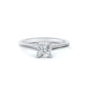 De Beers Forevermark Diamond Solitaire Engagement Ring in 14K White Gold 1.00 Carat ( VS1 Clarity, E Color)