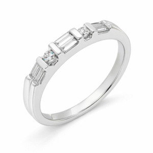Diamond Wedding Band in 14K White Gold | 0.40 Carat TW