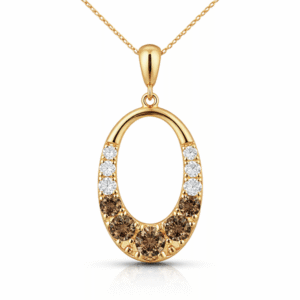Canadian Desert Diamond Pendant in Yellow Gold