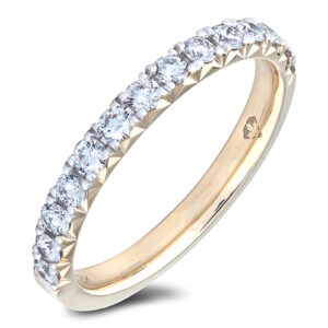 Canadian Diamond Anniversary Wedding Band Ring in Yellow Gold | 0.50 Carat TW