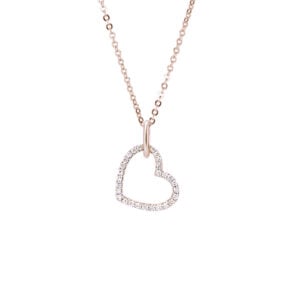 Canadian Diamond Heart Pendant in Rose Gold | 0.33 Carat TW