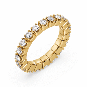Adjustable Diamond Eternity Band in 14K Yellow Gold | 0.96 Carat TW