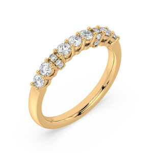 De Beers Forevermark Diamond Anniversary Wedding Band in 18K Yellow Gold 0.80 Carat TW