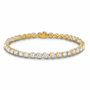 Canadian Diamond Tennis Bracelet in 14K Yellow Gold 11.18 Carat TW