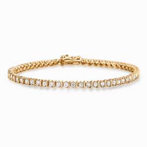 Canadian Diamond Tennis Bracelet in Yellow Gold 2.35 Carat TW