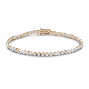 Canadian Diamond Tennis Bracelet in Yellow Gold 2.15 Carat TW