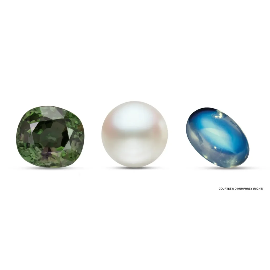 Discover June’s three beautiful birthstones: Pearl, Moonstone, and Alexandrite, each symbolizing beauty, intuition, and elegance.