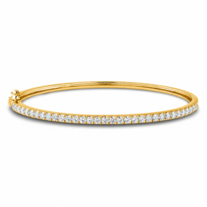 Canadian Diamond 1.76 TW Bangle Bracelet in Yellow Gold
