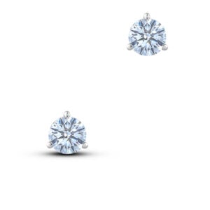 Canadian 1.04 Carat TW Diamond Stud Earrings in 14K White Gold