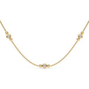 Canadian Diamond 0.31 Carat TW Necklace in Yellow Gold