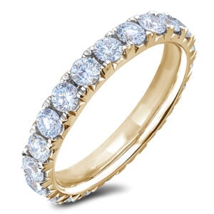 Diamond Classic Eternity Ring in 14K Yellow Gold 1.75 Carat TW
