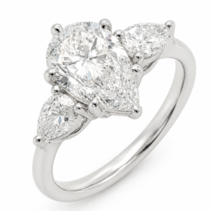 GIA Diamond Trilogy Ring in 18K White Gold - Payment Link