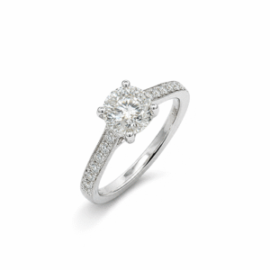 Canadian Diamond 1.22 Carat TW Engagement 18K White Gold