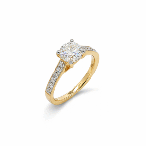 Canadian Diamond 1.22 Carat TW Engagement 18K Yellow Gold