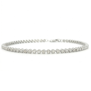 0.98 Carat TW Canadian Diamond Sterling Silver Tennis Bracelet