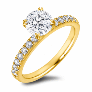 Canadian Diamond 1.22 Carat TW Engagement 18K Yellow Gold