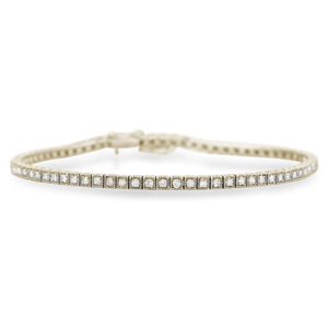 Canadian Diamond 0.68 Carat TW Tennis Bracelet in Yellow Gold