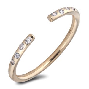 Diamond Dainty Ring in Yellow Gold