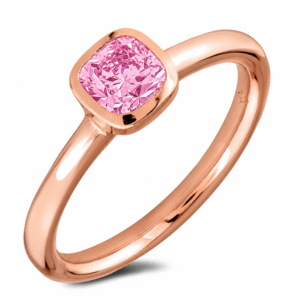 Pink Sapphire 0.79 Carat Solitaire Ring in Rose Gold